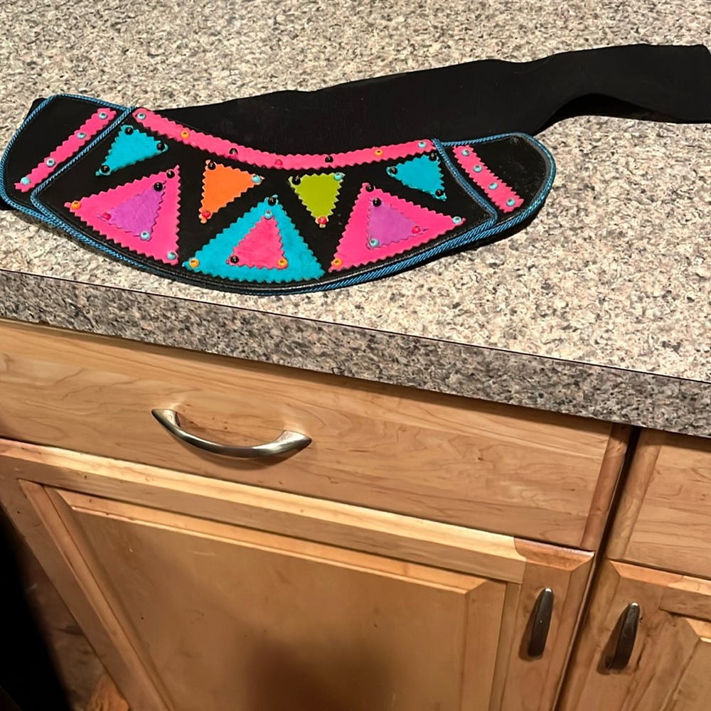 Wore this belt to my wedding-Velcro-a bit worn behind design
